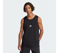 adidas Homme Essentials Small Logo Single Jersey Tank Top Shirt, Black/White, L