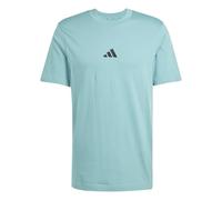 adidas Homme Essentials Small Logo Single Jersey Tee, Powder Teal/Black, XL