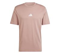 adidas Homme Essentials Small Logo Single Jersey Tee, Warm Clay/White, L