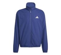 adidas Homme Essentials Small Logo Windbreaker Coat, Dark Blue/White, S