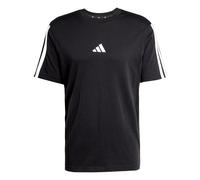 adidas Homme Essentials Three Stripes Single Jersey Tee, Black/White, XL