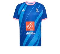 ADIDAS PERFORMANCE Maillot 'FFHB' bleu / bleu roi / orange / rose, Taille M