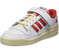 adidas Homme Forum 84 Low Chaussures de Sport, FTWR White Vivid Red Cream White, 38 EU