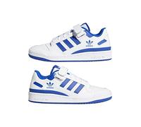 adidas Homme Forum Low Basket, FTWR White Team Royal Blue, Fraction_44_and_2_Thirds EU