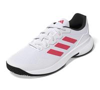 adidas Homme Gamecourt 2.0 Tennis Shoes Chaussures, FTWR White/Lucid Red/Core Black, 39 1/3 EU