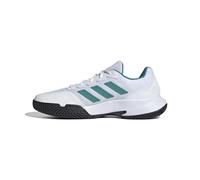 adidas Homme Gamecourt 2.0 Tennis Shoes Chaussures, FTWR White/Pure Teal/Core Black, 38 2/3 EU