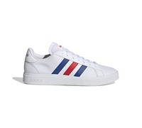 adidas Homme Grand Court Base 2.0 Shoes, Cloud White/Royal Blue/Vivid Red, 38 EU