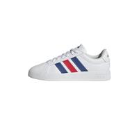 adidas Homme Grand Court Base 3.0 Shoes, FTWR White/Team Royal Blue/Pure Ruby, 41 1/3 EU