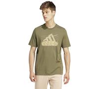 adidas Homme Growth Badge Graphic Tee, Olive strata, L