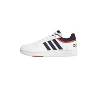adidas Homme Hoops 3.0 Low Classic Vintage Shoes, Cloud White / Legend Ink / Vivid Red, 42 2/3 EU
