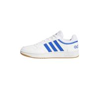 adidas Homme Hoops 3.0 Low Classic Vintage Shoes Chaussures, Cloud White/Royal Blue/Gum, 45 1/3 EU