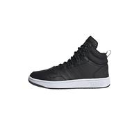 adidas Homme Hoops 3.0 Mid Lifestyle Basketball Classic Fur Lining Winterized Shoes Chaussures, Core Black/Core Black/Cloud White, 45 1/3 EU