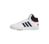 adidas Homme Hoops 3.0 Mid Lifestyle Basketball Classic Vintage Shoes Chaussures, Cloud White/Legend Ink/Vivid Red, 47 1/3 EU