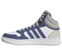 Adidas Homme Hoops 3.0 Mid Lifestyle Basketball Classic Vintage Shoes, Cloud White/preloved Blue/Putty Grey, 45 1/3 EU