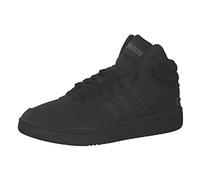 adidas Homme Hoops 3 Lifestyle Basketball Mid Classic Shoes Chaussures, Core Black/Core Black/Grey Six, 44 2/3 EU