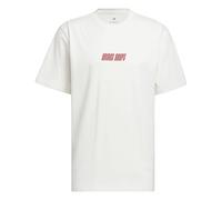 adidas Homme Hoops Graphic Tee, Cloud White, XXL