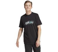 adidas Homme Illustrated Linear Graphic Tee, Black, M