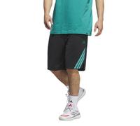 adidas Homme Legends 3-Stripes Basketball Shorts, Black/Pure Teal, XXL