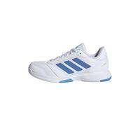 adidas Homme Ligra 8 Mens Indoor Shoes, FTWR White/Ray Blue/Lucid Aquamarine, 43 1/3 EU
