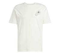 adidas Homme Lounge Verbiage Circle Graphic T-Shirt, Off White, M