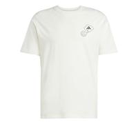 adidas Homme Lounge Verbiage Circle Graphic T-Shirt, Off White, XL