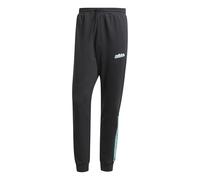 adidas Homme Men 3-Stripes Fleece Pants, Black, S