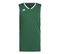 adidas Homme Mens Pulse Speed Bball Jersey Shirt, Team Dark Green/White, XL