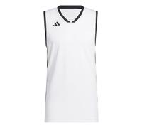 adidas Homme Mens Pulse Speed Bball Jersey Shirt, White/Black, L