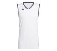 adidas Homme Mens Pulse Speed Bball Jersey Shirt, White/Team Onix, L
