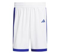 adidas Homme Mens Pulse Speed Bball Short Shorts, White/Team Royal Blue, S