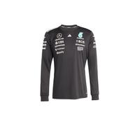 Adidas Homme Mercedes - AMG Petronas Formula One Team Driver Jersey Long Sleeve Black Men, Black/White, M