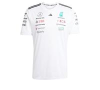 Adidas Homme Mercedes - AMG Petronas Formula One Team Driver Jersey White Men, White/Black, S