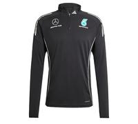 adidas Homme Mercedes - AMG Petronas Formula One Team Mechanics Top Men, Black/Reflective Silver, M