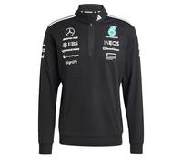 Adidas Homme Mercedes - AMG Petronas Formula One Team Team 1/4 Zip Men 2, Black/White, XXL