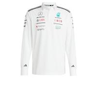 ADIDAS PERFORMANCE T-Shirt fonctionnel 'MERCEDES - AMG PETRONAS FORMULA ONE TEAM POLO LONG' blanc, Taille XXL