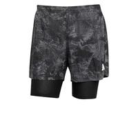Short adidas 2 en 1 Spray Dye Own The Run gris foncé - L