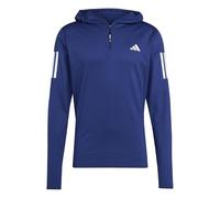 adidas Homme Own The Run Winterized Hooded Half-Zip, Dark Blue, XXL