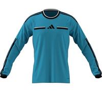 adidas Homme Referee 26 Jersey Long Sleeve Shirt, Bright Cyan/Black, M