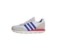 Adidas Homme Run 60s 3.0 Leather Shoes, Cloud White/Lucid Blue/Grey One, 44 EU