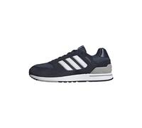 adidas Homme Run 80s Chaussures-Low (Pas de Football), Blanc Bleu Azmatr Ftwbla Tinley, Numeric_42 EU