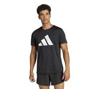 Adidas Homme Run It Stripes Tee, Black, M