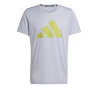 adidas Homme Run It Stripes Tee, Halo Silver, XL