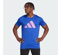 Adidas Homme Run It Stripes Tee, Semi Lucid Blue, L