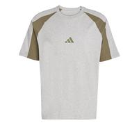 adidas Homme Seasonal Essentials Colorblock T-Shirt, Medium Grey Heather, XXL