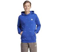 adidas Homme Seasonal Essentials Monogram Graphic Hoodie, Semi Lucid Blue, M
