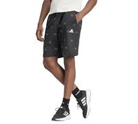 adidas Homme Seasonal Essentials Monogram Graphic Shorts, Black/White, XL
