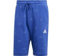 adidas Homme Seasonal Essentials Monogram Graphic Shorts, Semi Lucid Blue/White, M