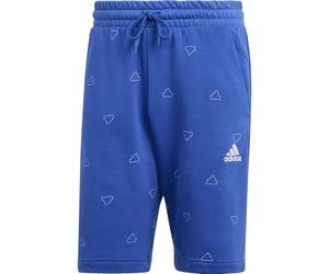 adidas Homme Seasonal Essentials Monogram Graphic Shorts, Semi Lucid Blue/White, S