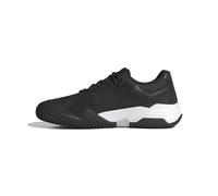 adidas Homme Solematch Control 2 Tennis Shoes, Core Black/Cloud White/Silver Metallic, 44 EU