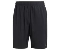 adidas Homme Solid CLX Classic-Length Swim Shorts, Black/Lucid Lemon, L